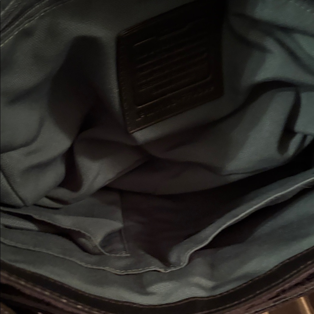 Coach BlackSignature Canvas and Leather Messenger /Crossbody Bag M1182-F70283 - Picture 12 of 15